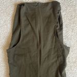 Sleeveless Maxi Dress in Olive Green Women's Large Photo 3
