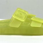 Balenciaga Mallorca Jelly Slide Sandals Neon Yellow Size 6 US 36 EU 656937W2DZ2 Photo 10