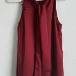 Entro Women’s Wine Halter Neck Sequin Satin Sleeveless Blouse Shimmer Size M NEW Photo 7