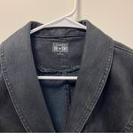 Converse  Y2K Washed Black Denim One Star  Jean Jacket Women’s Cropped Snap Front Photo 1