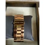 Michael Kors MK-5412 ROSE GOLD DAY/DATE UNISEX WATCH NEW BATTERY INSTALLED GUC Photo 1