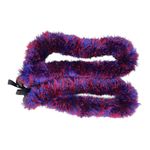 Hand Made Burgundy and Blue Eyelash Yarn Lei 21.5” Drop Class of 2023 Graduation Photo 7