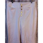J. McLaughlin White High Waist Wide Leg Crop Pants - Size 12 Photo 1