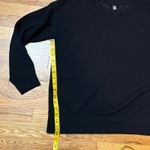 Mondetta  Women’s Large Black Long Sleeve Crewneck Basic Casual Goth Wednesday Photo 2