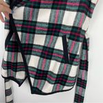 Christopher & Banks  Sz XL Petite Tartan Plaid Sherpa Wrap Tie Vest Photo 10