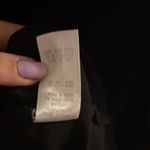 Doe & Rae  Black Poof ruched sleeve Blouse Top Basic Neutral Minimal Office Photo 5