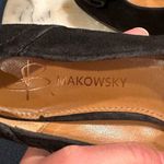 B Makowsky B. Makowsky Black Suede And Bow Small Cone Heel SZ 6 1/2. Heel  Little f… Photo 7