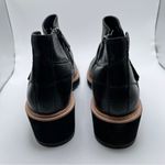 Eileen Fisher NWOB  Womens Cargo Black Leather Wedge Bootie Sz 7.5 2296 Photo 6
