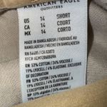 American Eagle Jeggings Stretch Khaki Pants Womens Size‎ 14 Short Casual Tan Size 14P Photo 5