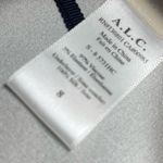 ALC Frank new A.L.C. ᪥ Cutaway Hem Contrast Silk V Neck Sleeveless Tank Top ᪥ Black White Photo 8