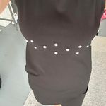 Black Dress With Pearls Around Waist Photo 3