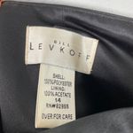 Bill Levkoff Black Satin Formal 2 Piece A-line Skirt Ruched Top Removable Straps Photo 6