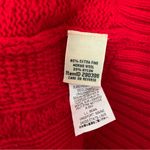 LL Bean Cableknit Cardigan Button Down Sweater Red Size XS Photo 4