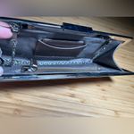 Calvin Klein Vintage 1990's Metallic Silver Clutch W/ Strap Photo 5