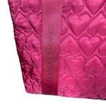 Victoria's Secret  QUILTED Red HEART Puffer TOTE Zip Shoulder Bag NEW $59.95 Photo 1