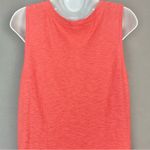 Cut Loose Sleeveless Dress Coral Linen Cotton Lightweight Summer‎ Spring Small Orange Photo 7