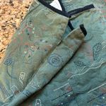 Meadow Rue Olive Green Pencil Skirt Size 8 Geo Embroidery Lined‎ Knee Straight Photo 3