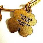 ALEX AND ANI 2017 Four Leaf Clover Bangle Bracelet Photo 5