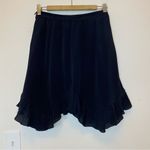 IRO  Paris NEW Wispy Asymmetric Hem Ruffled Crepe de Chine Silk Skirt Black Sz 36 Photo 11