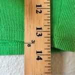 ZARA  Kelly Green Cropped Polo Shirt Womens S Summer Beachy Casual Short Sleeve Photo 6