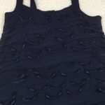 EXPRESS |Navy Blue Ruffles Tank Top Photo 1