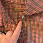 Wrangler Pink Plaid Short Sleeve Button Up Shirt XXL Photo 5