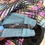 FP Movement Free People Shorts S Black Pink Purple Abstract Print High Rise Black Photo 4