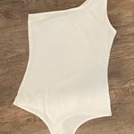 Lizard Thicket White One Shoulder Bodysuit Photo 0