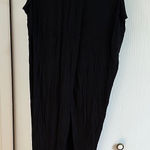 Black wrap halter swimsuit coverup Size L Photo 0