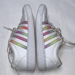 K-Swiss women’s Court Pro Ii Sneaker White Pastel Rainbow Tennis Shoe S-139 Sz 8 Photo 7
