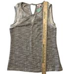 Pixley Womens S Harold Lace Detail Knit Top Light Gray Casual Summer Lightweight Photo 5