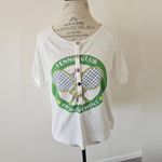 Free People  Inhale Henley Graphic Tee Size Small Photo 2