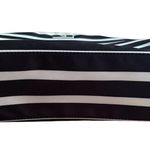 Kate Spade  Black and White Striped Cosmetic Case Photo 2