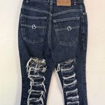 Brito’s women’s cropped distressed Basic Jeans in Dark Blue size 7 Photo 1