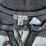Christopher & Banks Women’s Black/White Short Sleeve Sweater Size Medium NWT Photo 7