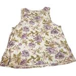 American Eagle Medium Tank Top Cropped Floral Wide Strap Womens Camisole Stretch Photo 2