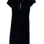 Love Wish Black Mini Dress with Zipper Detail Size M Photo 0