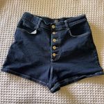 Urban Outfitters BDG High Waist Dark Wash Denim Shorts button fly Womens SIZE 31 Photo 0