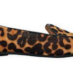 Taryn Rose | 9B | Faye Leopard Print Calf Hair Pointed Toe Slip On Loafer Flats Photo 3