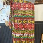 Judith March Anthropologie Bohemian One Shoulder Asymmetrical Dress ~ Size L 💚🍄 Photo 0