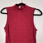Free People Intimately  Burgundy Wine Cherry Mock Neck Lace Bodysuit XS Photo 1