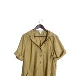 J. Jill Love Linen Yellow Shirt Dress 100% Linen Lagenlook Womans XL Tall Photo 6