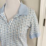 Maeve  by Anthropologie Butterfly Polo Top size small Photo 3