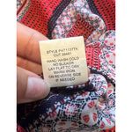 Figueroa & Flower‎ Blouse Shirt Women Size Large Boho Tunic Floral Patchwork Photo 10