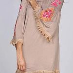 Velzera 🆕 Floral Embroidered Tassel Peasant Dress Boho L🆕 Photo 2