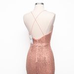 Liv Foster Sequin Draped Mini Dress Rosy Peach Size 2 Pink Photo 12
