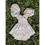 Altar'd State Altered State 100% Cotton Cottagecore Puff Sleeved Floral Mini Dress Size M Photo 2