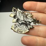 Autumn Winged Angel Sunflower Multi Color Enamel Brooch Pin Signed KC Photo 10