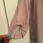 New York And Company NY&Co Lilac Sheer Popover Blouse Photo 1