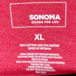 Sonoma Women's Red USA Print Short Sleeve T-Shirt American Patriotic Size XL Photo 3